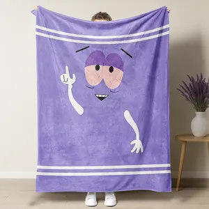 South Park Towelie Blanket – Iconic Purple Character Design Featuring the Classic "I’m Towelie" Pose, Perfect for Adult Animation Fans