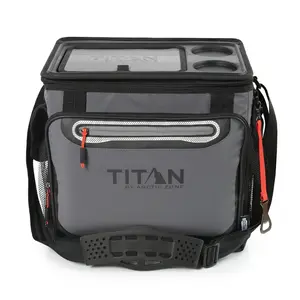 Titan by Arctic Zone 40 Cans/26.5qt Collapsible Table Top Soft-Sided Cooler - Sharkskin Gray