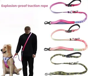 Dog Explosion-proof Pulling Rope Pet Pulling Strap Waist Strap Crossarm Free Hands Dog Rope C1005
