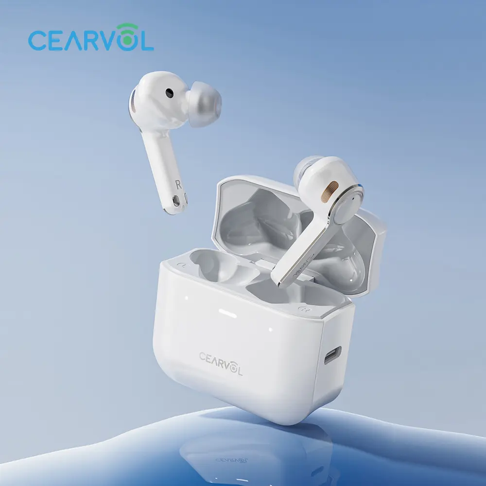 Cearvol Diamond X1(White) - Rechargeable Headphones Hearing Amplifier with BlueTooth Connection