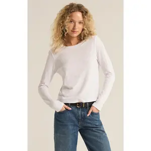 Modern Slub Long Sleeve Tee - White
