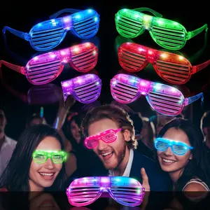 LED Glasses Festival Party Supplies, Party Favor, Glow-In-The-Dark Neon Toys Flashing Sunglasses, Carnival Sun Shades Birthday Wedding Holiday Parties, Party Event Props