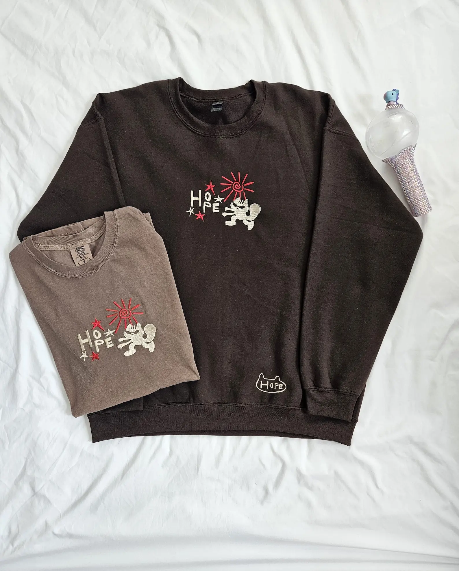 Embroidered Hope on the stage Sweatshirt, Embroidered Kpop Inspired Shirt, Unisex Kpop Shirt, Birthday Kpop gift for Men Women