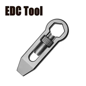 Titanium Alloy Mini Pry Bar, Portable Edc Camping Home Tool, Keychain Accessory, Compact and Durable, Ideal for Outdoor Use