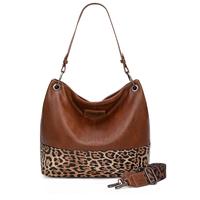 With Strap-Leopard Brown