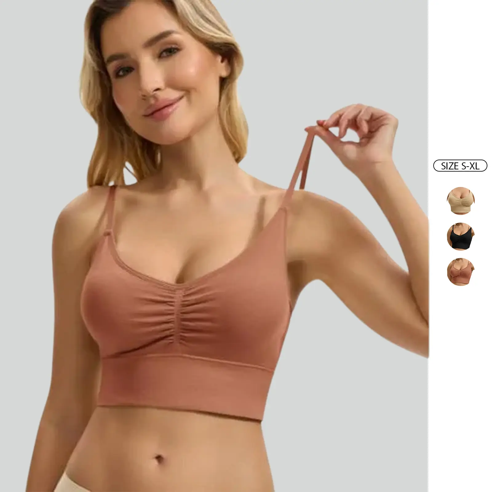 Imily Bela seamless adjustable bralette soft stretch everyday comfort bra for women