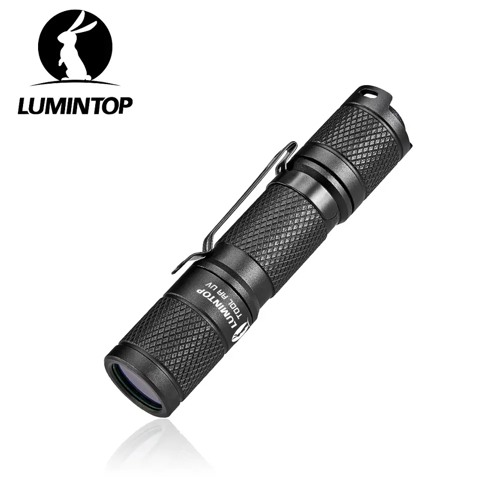 LUMINTOP Tool AA UV 2.0  SST-10-UV LED 365nm Ultraviolet Blacklight,Glowing Tail,IP68 Waterproof, 2 Modes for Pet Stains, Leak Inspection tactical flashlight summerwins portable powerful