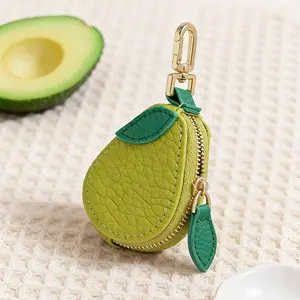1pc Fruit-Shaped Keychain Coin Purse/Mini AirTag Holder & Organizer/Perfect as a Gift for Women, Pouch, Can Be Hung on Bags for Easy Access, Bag-in-Bag, Cute Coin Pouch, Mini Fruit Series Avocado Strawberry Charm