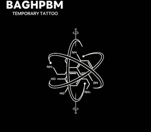 BAGHPBM Formula Tattoo Herbal Tattoo Sticker Temporary Tattoos 2 Sheets Semi-Permanent Waterproof Realistic Look for Men and Women Ideal for Swimming Party temporary tattoos fake tattoos