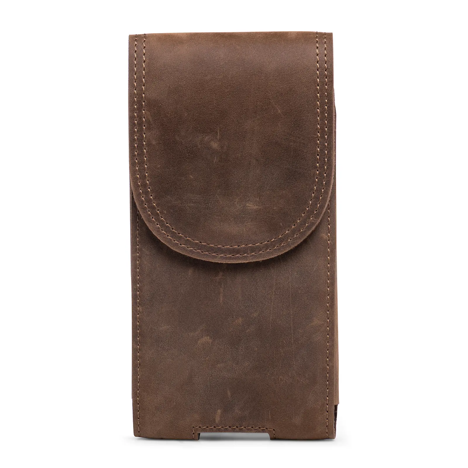 Hengwin Genuine Leather Belt Clip Phone Holster for Men, Brown Vertical Carry Pouch Case Fits Samsung Galaxy S25 S24 S23 S22 S21 Ultra, iPhone 16 15 14 13 12 11 Pro Max, Cellphone Holder Waist Carrier for Work, Travel, or Everyday Use