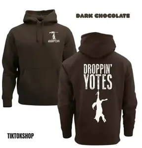 Droppin' Yotes Coyote Hunting Hoodie – Coyote Hunting Pullover, Predator Hunting Gear, Camo Night Hunter Sweatshirt for Men