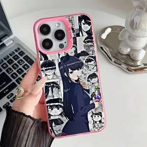 Cartoon K-omi Can't C-ommunicate Phone Case  For iPhone 17/16/15/14/13/12/11/Pro/ProMax/Plus/17Air/16,17E,Samsung S26/S25/S24/S23/S22/S21/Plus/Ultra/Fe Featuring a Shockproof Matte Back,Cute Girl,Cool Design Lightweight Cover,The Perfect Gift for Friend
