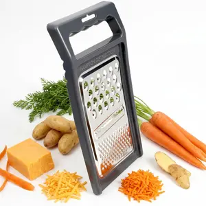 Stainless Steel Multifunction Cheese Grater with Handle - Cheese Shredder Fruit Vegetable Zester Practical Kitchen Tool