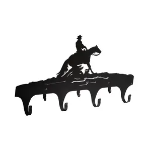 Cowboy Reining Horse Coat & Key Hook