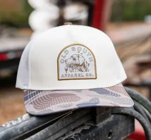 Hunting Dog Patch Creme/Thicket Camo Trucker Hat | Old South