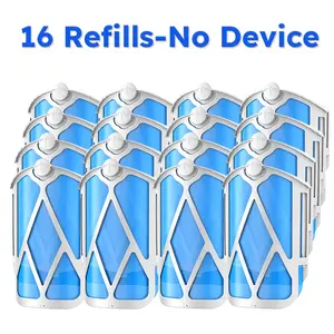 16-Pack Flying Insect Trap Refill Cartridges, Compatible with M364, M364A & Max Series Indoor Traps, Long-Lasting Attractant with Super Sticky Glue Pads, Effectively Catches Gnats and Fruit Flies, Bulk Value Pack with High Cost Performance