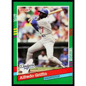 Alfredo Griffin 1991 Donruss #488 Los Angeles Dodgers