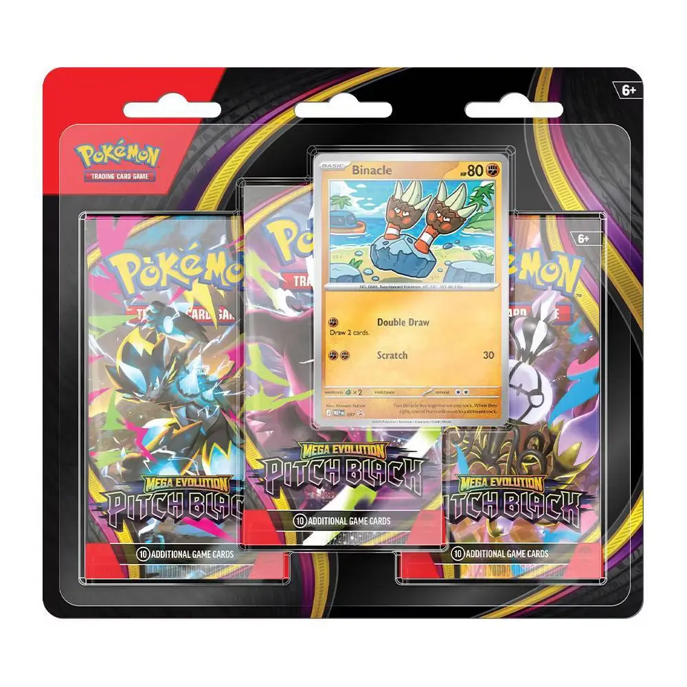 Pokemon TCG: Mega Evolution Pitch Black 3-Pack Blister