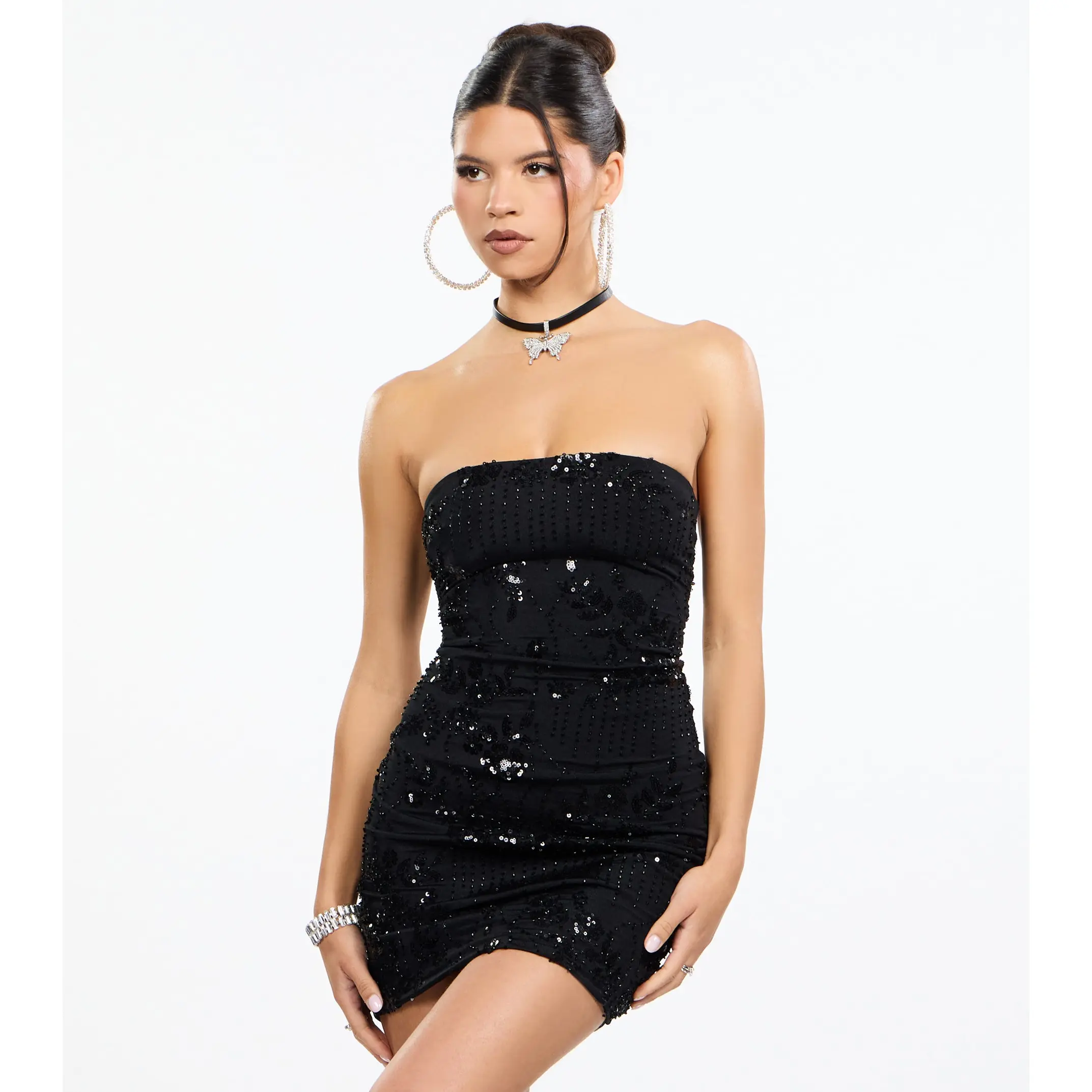 Party Proof Sequin Mini Dress