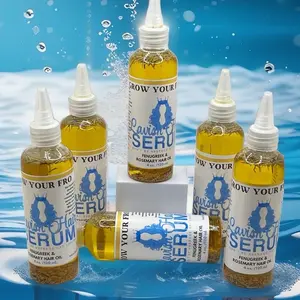 Lavish Hair Serums Grow Your Fro Extra Strength Fenugreek & Rosemary Hair Growth Oil 120 ml - Hydrating Oil for Dry Scalp, BPA Free, Alcohol Free, Moisturizing Formula