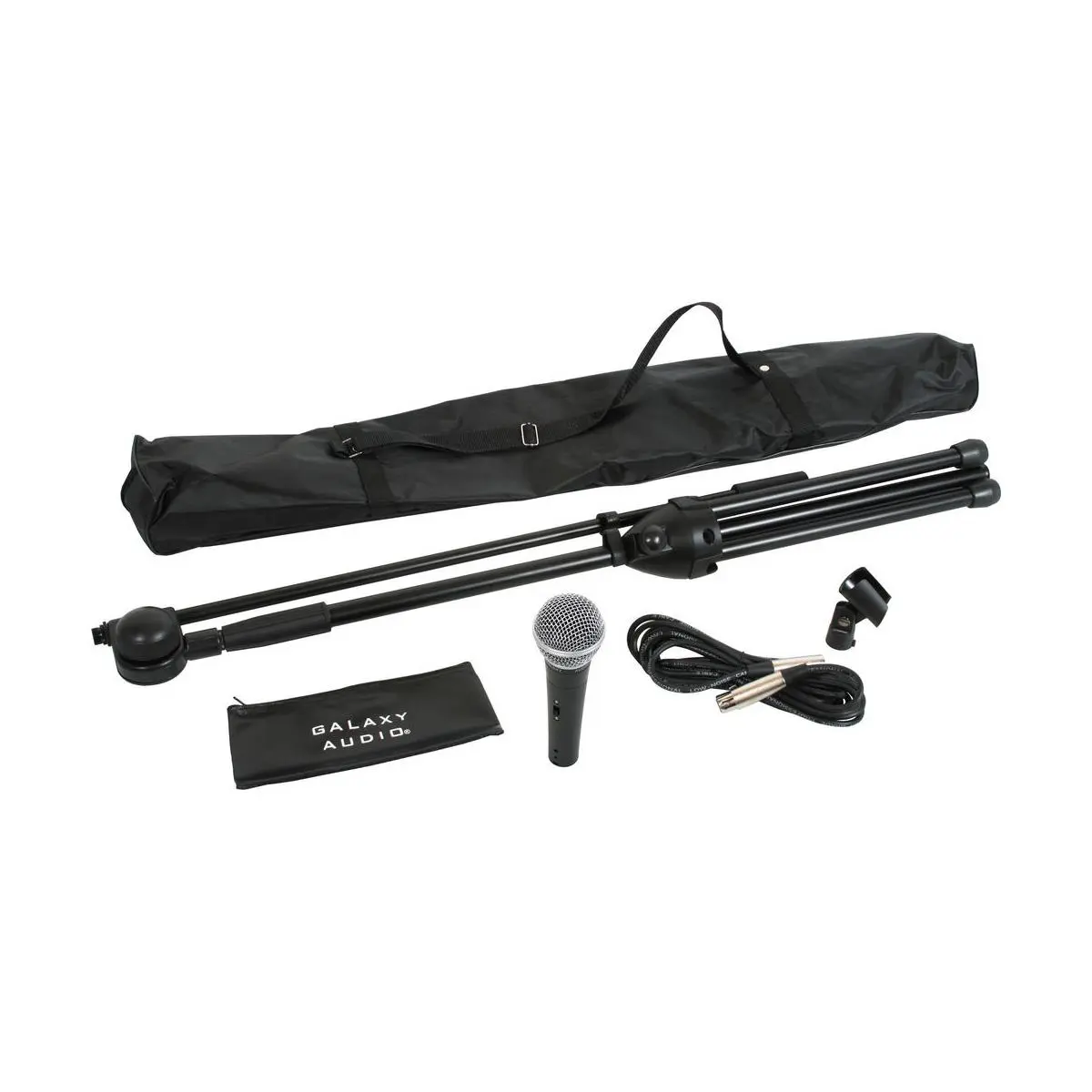 Galaxy Audio RT-66SXD Complete Unidirectional Cardioid Dynamic Microphone and Stand Kit