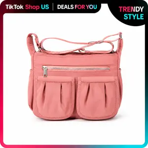 Women’s Multi-Pocket Shoulder Bag, Roomy Crossbody Purse with Adjustable Strap for Travel, Work and Shopping