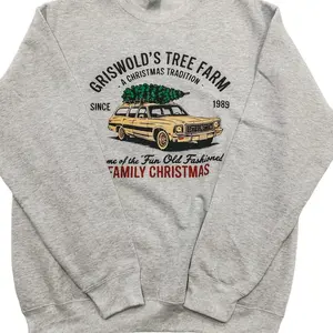 Griswold’s Tree Farm Family Christmas Crewneck Hoodie Graphic