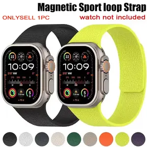 Magnetic Loop for Apple Watch Band 46mm 44mm 40mm 49 45mm 41 38 42mm 46mm Silicone Bracelet iWatch Series ultra 11 10 9 8 7 Se 6 Electronic Gadgets