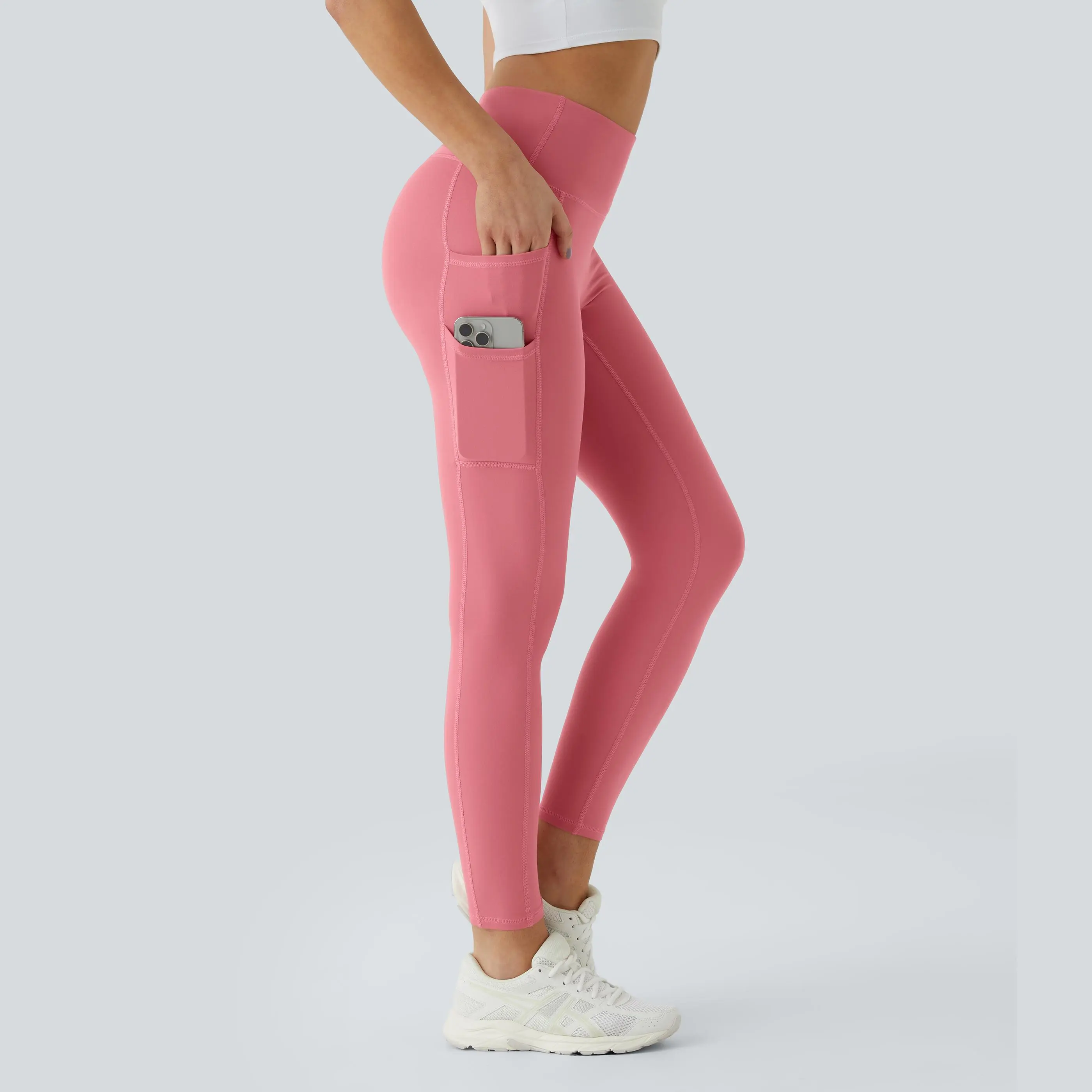 Halara SoftlyZero™ High Waisted Double Pockets Plain Leggings