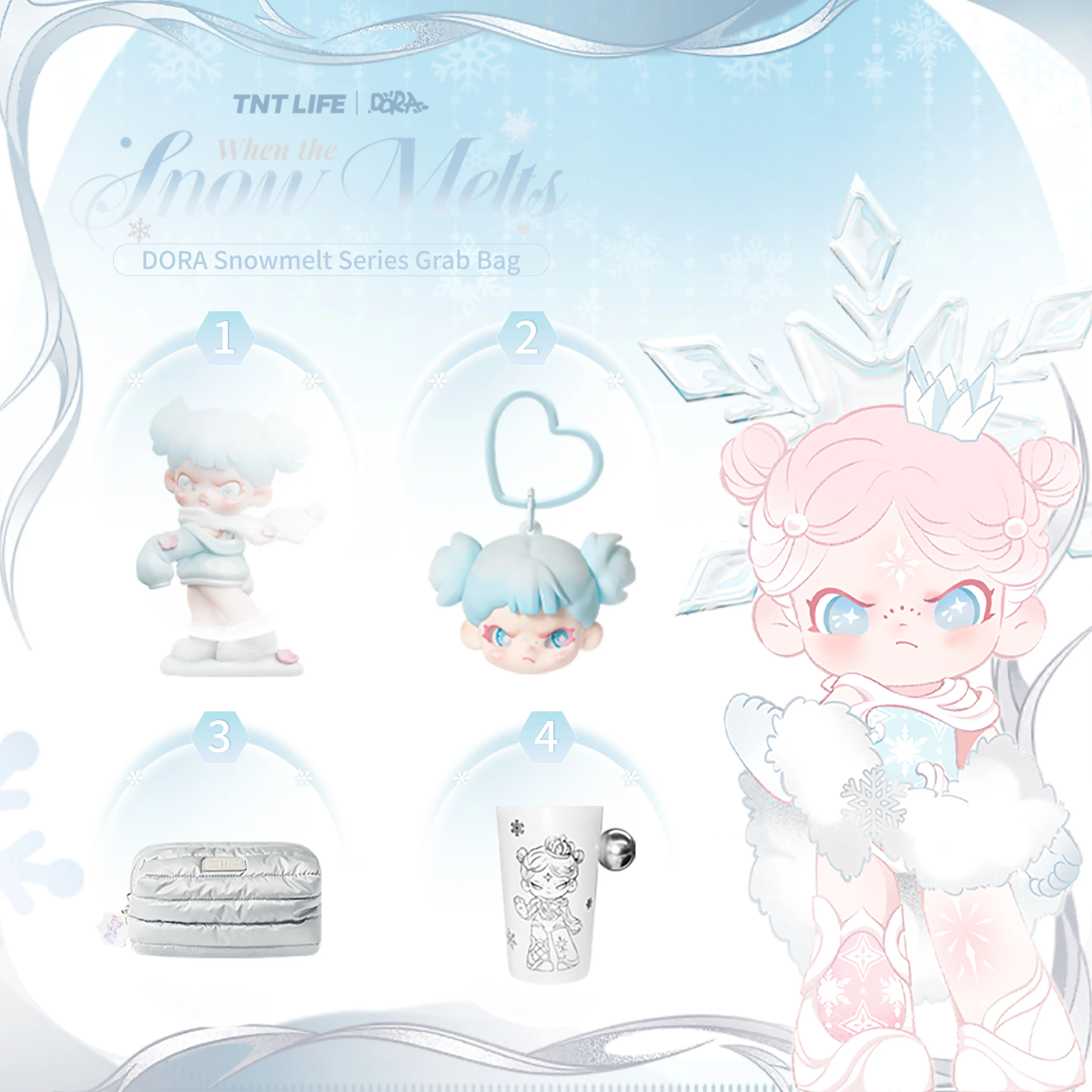 tntspace】DORA Snow Melts Series Dolls | Grab Bag - TikTok Shop
