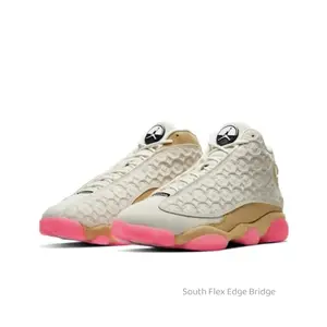 Retro-style, fashionable, versatile, wear-resistant, non-slip, brown and white Chinese New Year 2020 basketball shoes