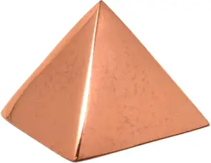 100 Solid Copper Pyramid 1.25in Giza Shaped for Meditation, Body Healing, Reiki Balancing Chakras, Crystal Recharging, Focused Energy