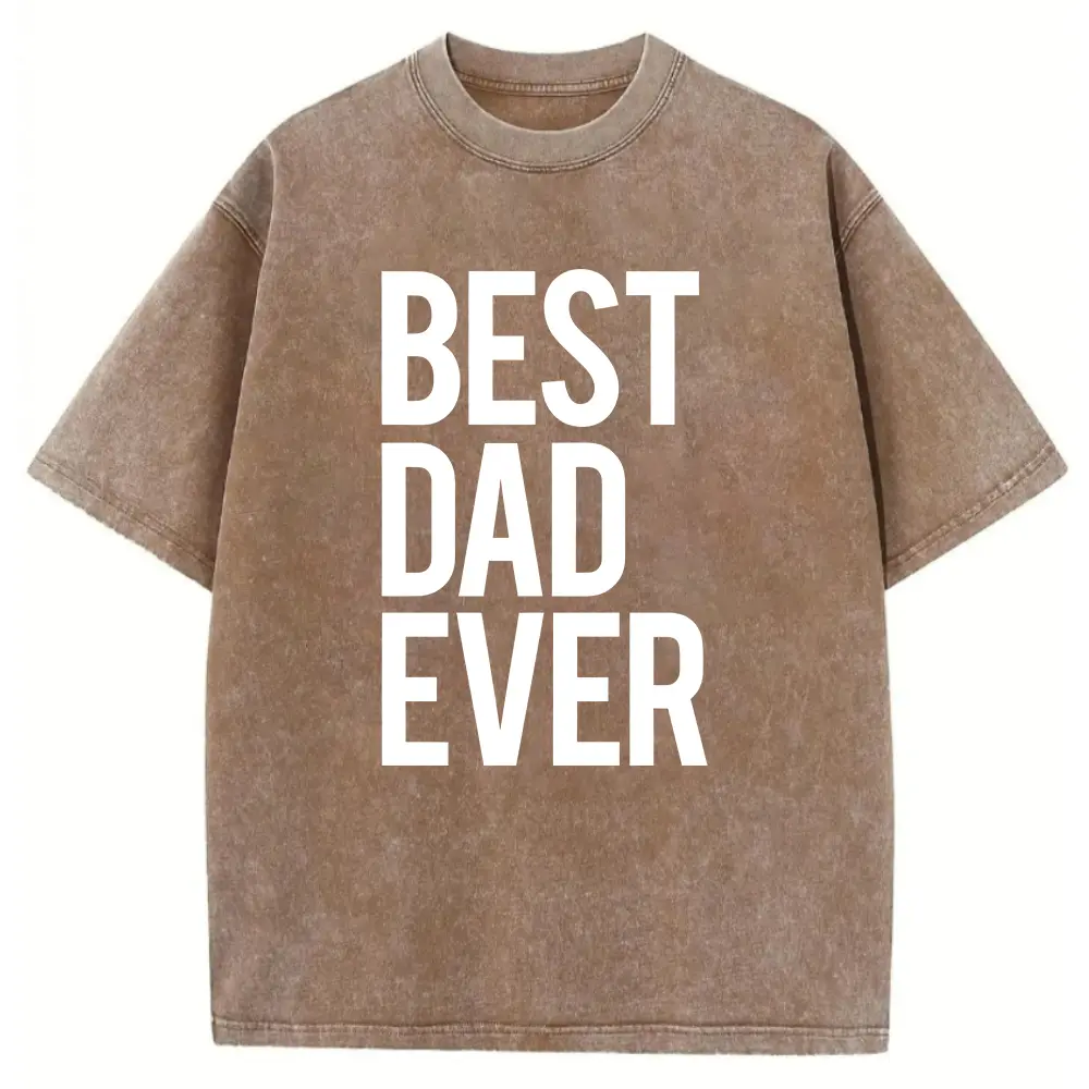 Washed T-shirt-Coffee