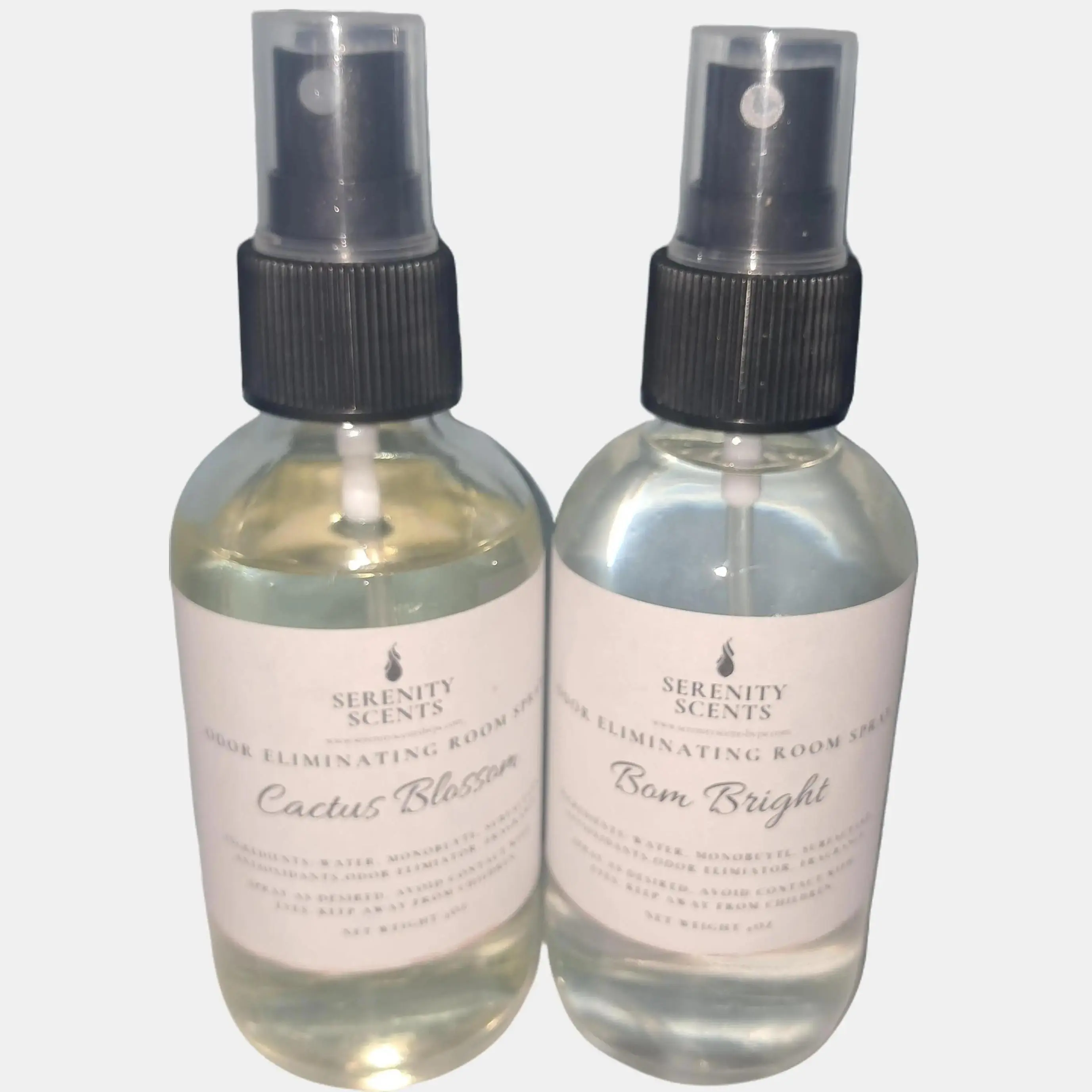 Odor Eliminating Scented Room Spray. 4oz Net Weight. Glass Bottle. Odor Eliminator. Fragrance