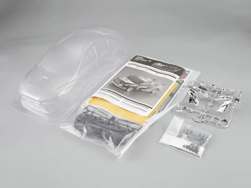 Killerbody Mitsubishi Lancer Evolution X Clear Body Shell for 1/10 RC Drift Racing Car Upgrade