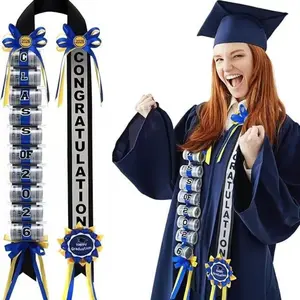 2026 Graduation Gift Wreath, Creative Cash Gift Pull String, High School Graduation Party Decoration, Dual Strand Braided Wreath, Custom Graduation Gift