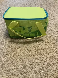 Trader Joe's Mini Insulated Tote Bag Lime Green