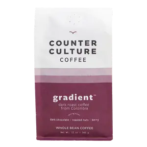 Counter Culture Coffee Gradient Dark Roast Whole Bean Coffee from Colombia with Dark Chocolate Roasted Nuts & Berries 12 oz