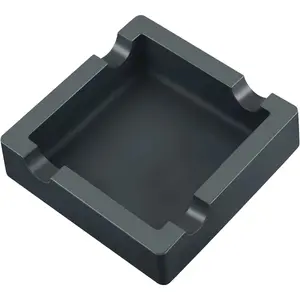 Cigar Ashtray,Silicone Outdoor Ashtray for Outside Patio Indoor,Large Cigar Rests Ash tray Outdoors,Unbreakable/Non-slip/Burn-resistant Ashtrays (Black)