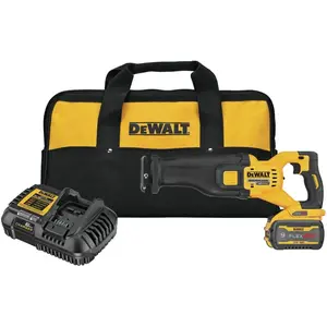 Black & Decker  60V Max Brushless Recip Saw Kit, 60V Max Power, Complete Kit, Rubber Grip