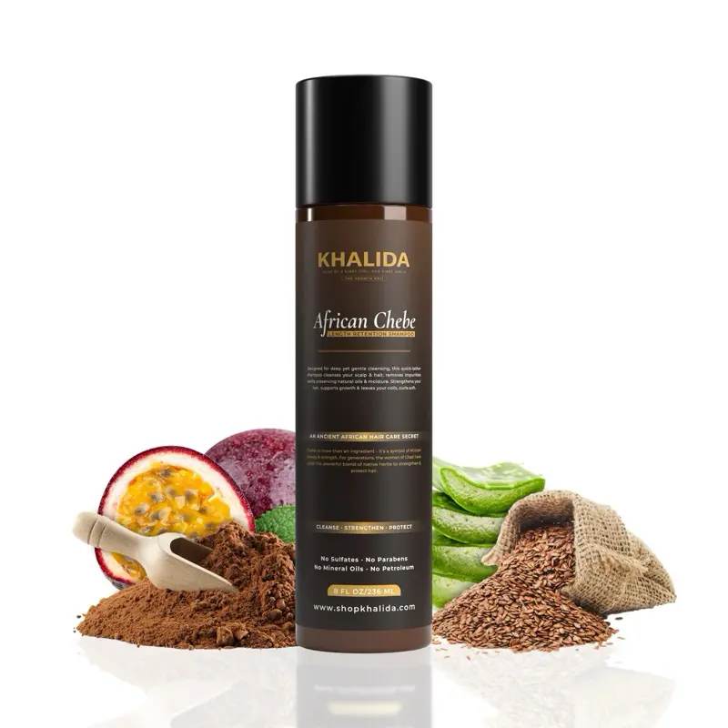 African Chebe Hair Growth Oil, Shampoo and Conditioner - Moisturizing, Promotes Hair Growth, Enhances Length Retention, Reduces Breakage, Strengthens Hair, Improves Scalp Health Aloe Cleansing Haircare Moisturizer