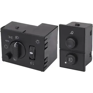 KDO Headlight Switch Headlamp Dimmer Control & Fog Lamp Switch Compatible with 2003-2007 Chevrolet Chevy Silverado Suburban Tahoe Avalanche GMC Sierra Yukon Replace OEM 19381535 15194803 & 15143597
