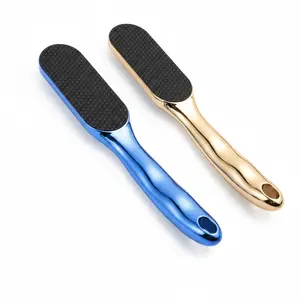 2PCS New Nano Glass Foot File Callus Remover – Hard Skin Remover for Feet, Pedicure Dead Skin Scrubber, Heel Repair Tool for Smooth Cracked Heels, Professional Foot Care Tools (Blue & Gold)