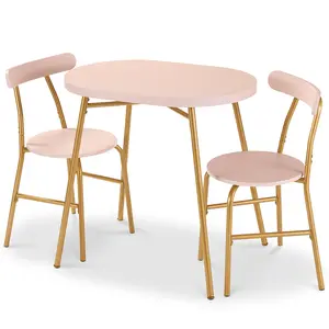 Best Choice Products 3-Piece Oval Dining Table Set, Modern Small Kitchen Dinette w/ 2 Chairs