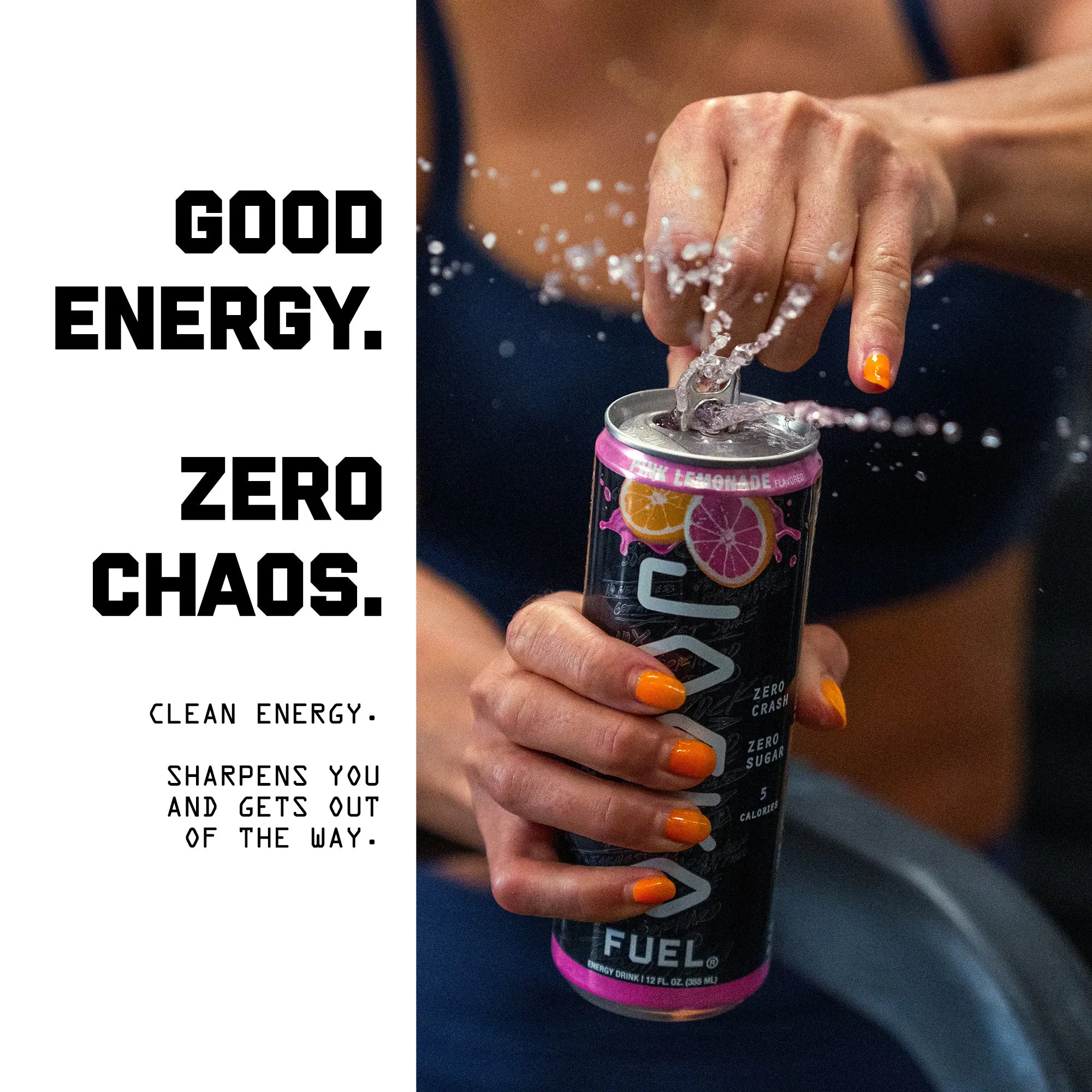 Jocko GO Energy Drink 12-Pack - Cherry Vanilla Flavor, Zero Sugar