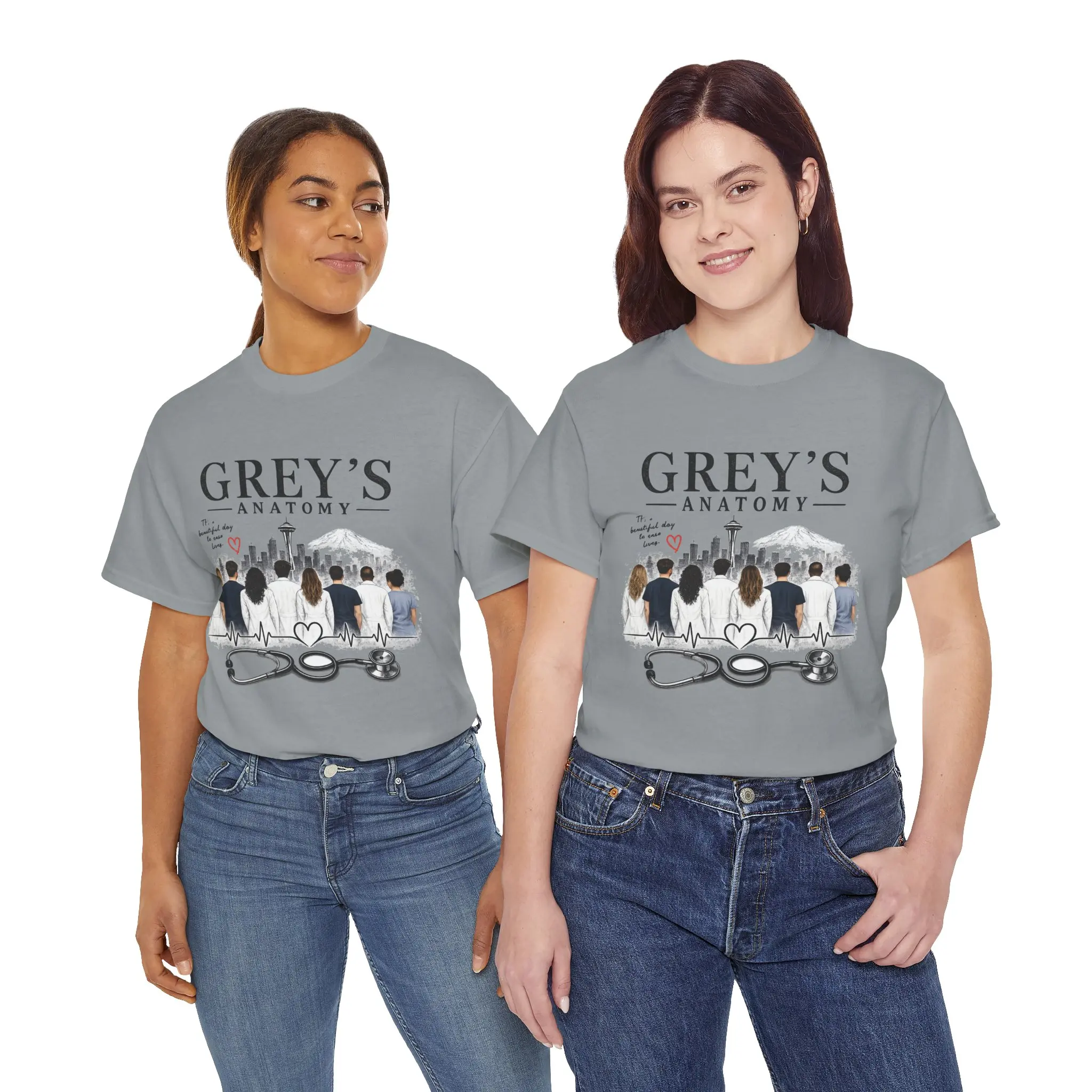 Grey's Anatomy cast skyline T-Shirt