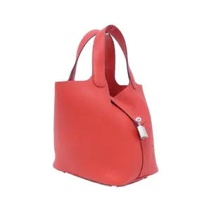 Pre-owned HERMÈS Calfskin Shoulder Bags Picotin Lock PM Taurillon Clemence Bag