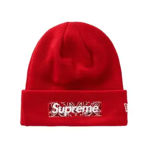 Supreme New Era Box Logo Beanie (FW19) Red