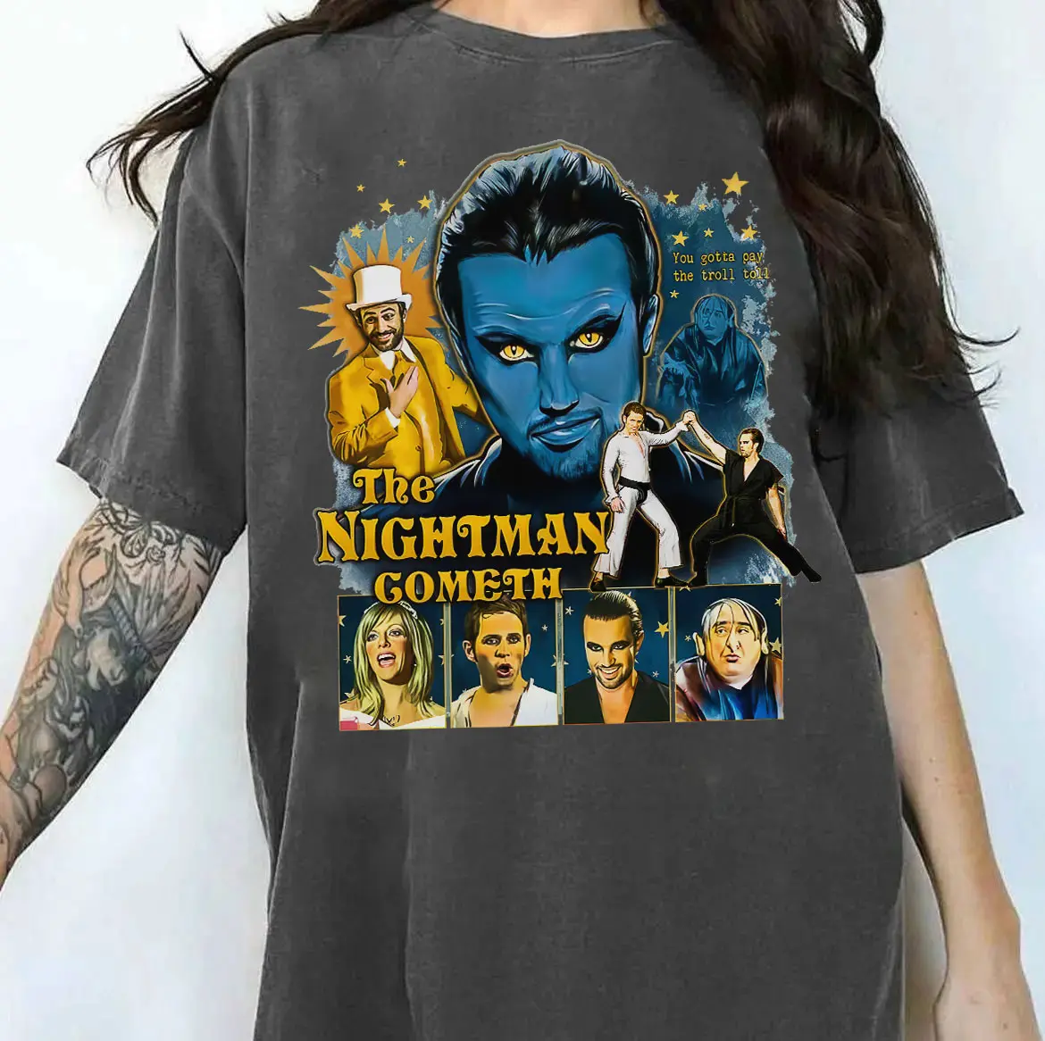 Comfort Color It's Always Sunny In Philadelphia The Nightman Cometh Retro Vintage Unisex Classic Shirt