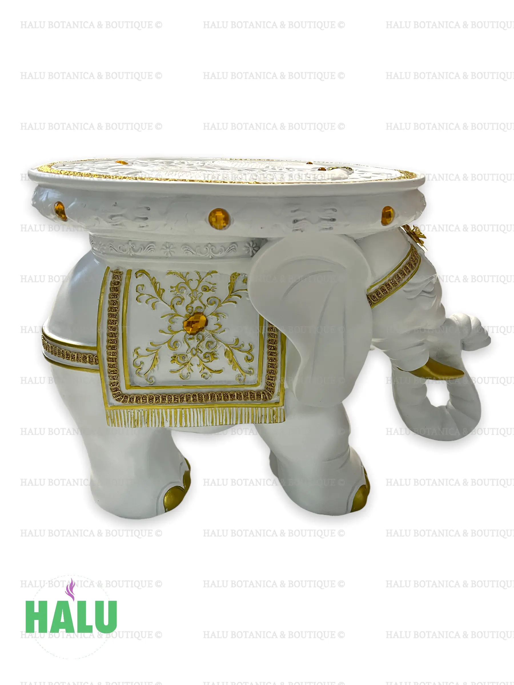 Base de Resina Elefante Blanco/ Elephant Table for Orula/ Santeria